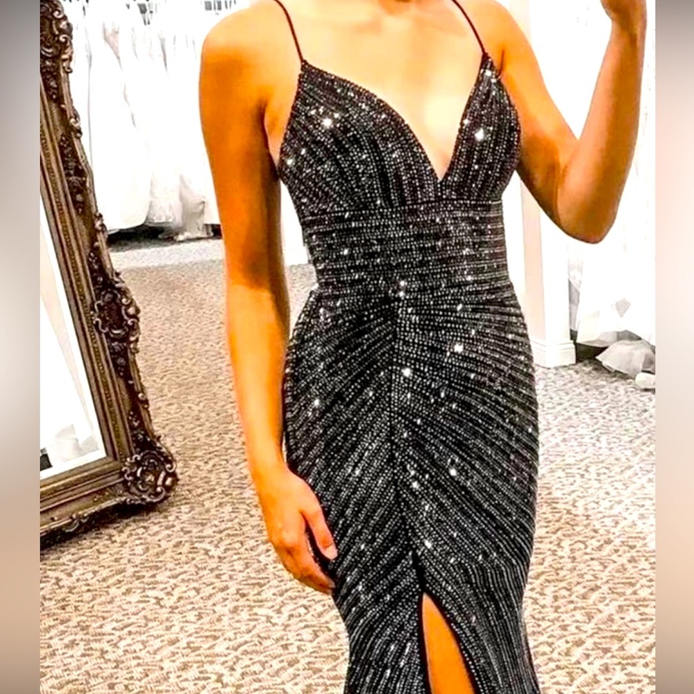 Sherri Hill 54174 black gown